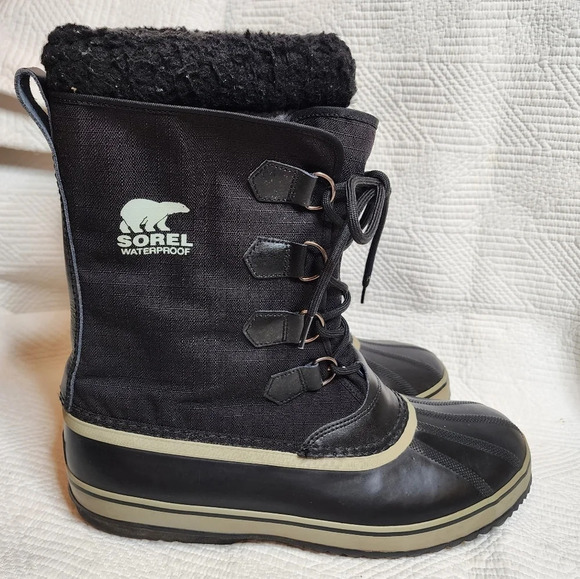 SOREL Men's 1964 Pac Nylon Waterproof Insulated Black Winter Boots Size 14 - Picture 10 of 16